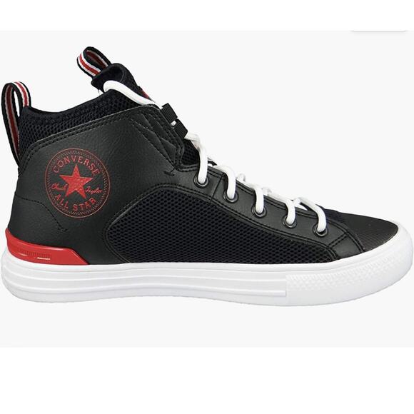 Converse Men's Size 12 CTAS ULTRA MID Leather/Mesh Sneakers - Picture 3 of 6